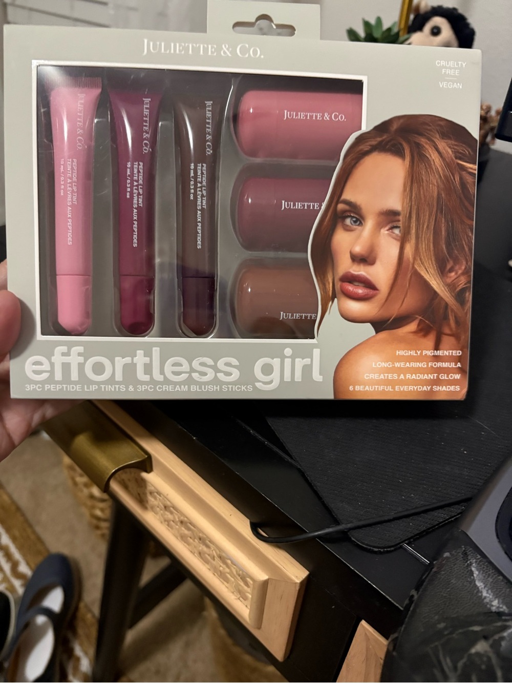 Juliette & Co. Effortless Girl Lip Tints & Cream Blush Sticks vegan cruelty free